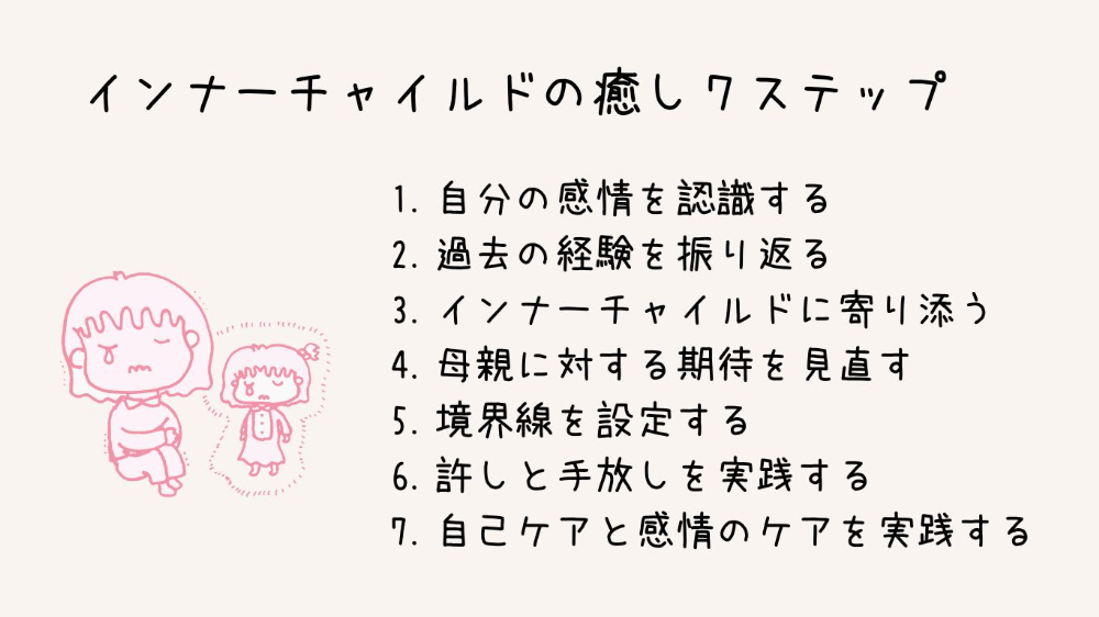 ンナーチャイルドを癒して母親との関係を改善する具体的７ステップ