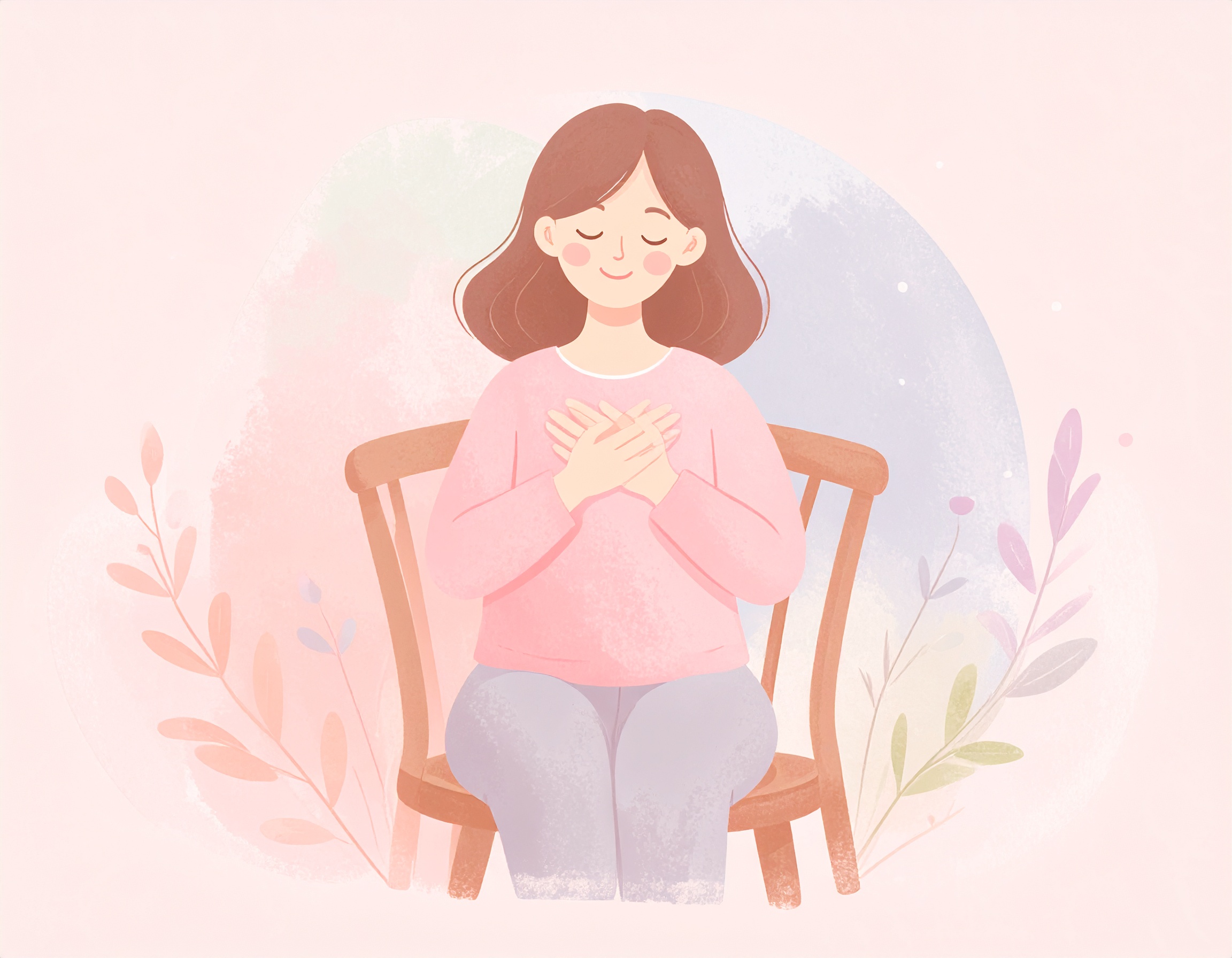 自分でできる簡単なインナーチャイルの癒し方を実践する長女の女性